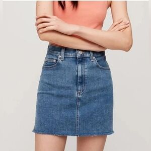 Artizia Wilfred Classic Blue Denim Skirt Size 8